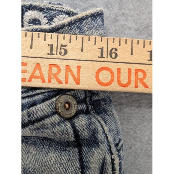 Vintage Akademiks Jeans Mens 32 Blue Baggy Embroidered Back Pockets Classic Y2K - Picture 6 of 16